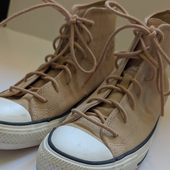 Great cond. Converse Chuck Taylor All Star Mono Suede high-tops tan Women size 7 - Picture 11 of 12